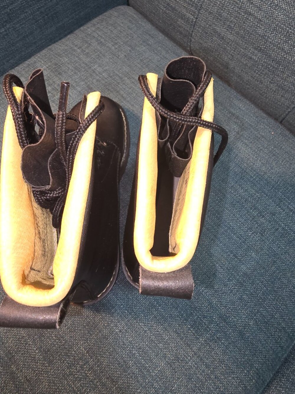 Vintage Echt Leder Handgearbeitet Leather Books Womens Size 7 - Picture 6 of 6